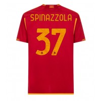 Camisa de Futebol AS Roma Leonardo Spinazzola #37 Equipamento Principal 2023-24 Manga Curta